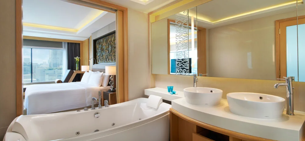 bathroom view of Amari Suites Bangkok Hotel Bangkok, Thailand